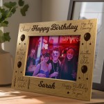 Birthday Personalised 7x5 Frame Gifts For Him Her Colleagues