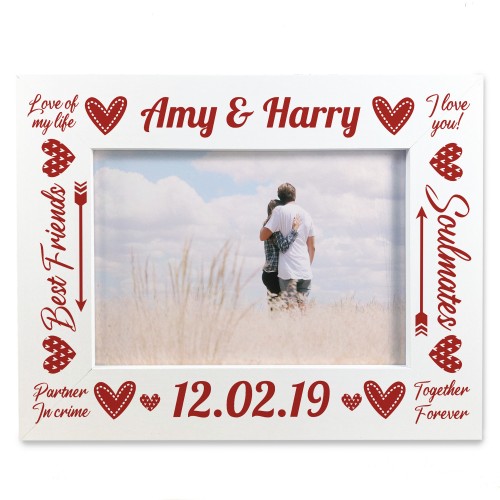 Personalised Photo Frame Gifts For Valentines Anniversary Gifts