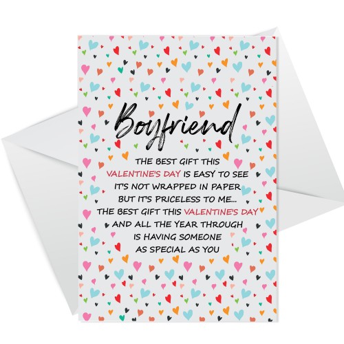 Special Boyfriend Valentine's Day Card, Card For Valentines Day