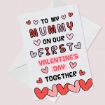 To My Mummy On Our First Valentine's Day, Valentine's Day Card