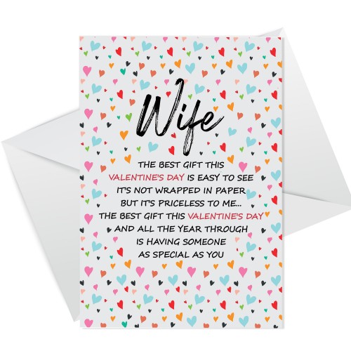 Special Wife Valentine's Day Card, Card For Valentines Day