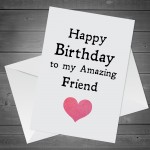 Birthday Card For Best Friend Amazing Friend Birthday Card