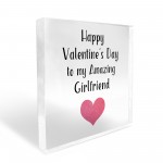 Happy Valentines Day Gift For Girlfriend Acrylic Block