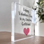 Happy Valentines Day Gift For Girlfriend Acrylic Block