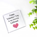 Happy Valentines Day Gift For Girlfriend Acrylic Block