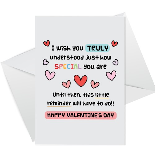 Romantic Valentines Day Card, Valentines Day Card For Him Her