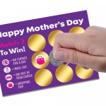 Surprise Mothers Day Gift Mother's Day Scratch Card for Mum Card