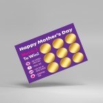 Surprise Mothers Day Gift Mother's Day Scratch Card for Mum Card