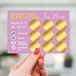 Mum Scratch Card Surprise Birthday Gift Mum Mothers Day Gifts