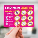 Surprise Scratch Card Gift Mum Mothers Day Christmas Birthday