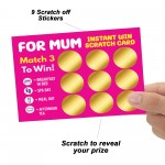 Surprise Scratch Card Gift Mum Mothers Day Christmas Birthday