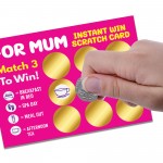 Mum Gift Surprise Scratch Card Gift Birthday Mothers Day