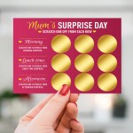 Surprise Scratch Card Gift For Mum For Birthday Mothers Day