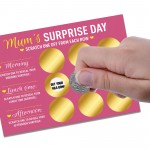 Mum Gift For Birthday Mothers Day Surprise Scratch Card