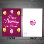 Pink Happy Birthday To You Birthday Card For Her Mum Daughter