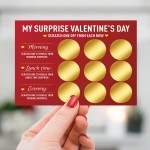 Valentines Day Scratch Card Suprise Gift For Him Her Men Women