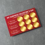 Valentines Day Scratch Card Suprise Gift For Him Her Men Women