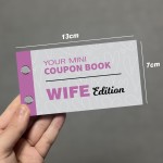 Wife Coupon Book Anniversary Valentines Gift For Wife Birthday