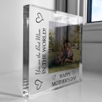 Mothers Day Gift For Mum Beautiful Personalised Photo Block