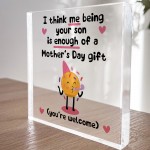 Funny Mothers Day Gift From Son Mothers Day Gifts Joke Gift