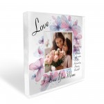 Personalised Mothers Day Birthday Gift For Mum Photo Block