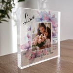 Personalised Mothers Day Birthday Gift For Mum Photo Block