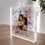 Personalised Mothers Day Birthday Gift For Mum Photo Block