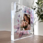 Personalised Mothers Day Birthday Gift For Mum Photo Block