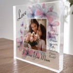 Personalised Mothers Day Birthday Gift For Mum Photo Block