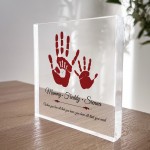 Personalised Gift For MUM On Mothers Day Birthday Handprint