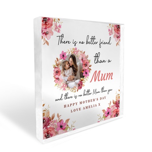 Gift For Mum Best Friend For Mothers Day Personalised Photo Sign