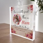 Gift For Mum Best Friend For Mothers Day Personalised Photo Sign