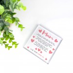 Personalised Plaque For Mum Gifts From Daughter Son Birthday