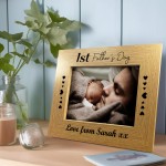 Personalised Photo Frame 1st Fathers Day Gift For Dad Daddy