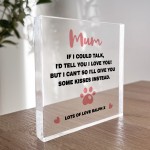 Funny Mothers Day Gift For Dog Personalised Gift From Dog Gift