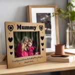 Personalised Mummy 7x5 Frame Mum Gifts From Daughter Son