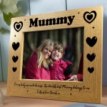 Personalised Mummy 7x5 Frame Mum Gifts From Daughter Son