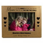 Personalised Mum Birthday 7x5 Photo Frame Gifts From Daughter