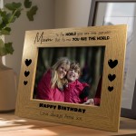 Personalised Mum Birthday 7x5 Photo Frame Gifts From Daughter