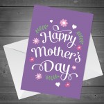 Mothers Day Card For Mum Nan Nanny Step Mum Mothers Day Card