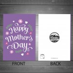 Mothers Day Card For Mum Nan Nanny Step Mum Mothers Day Card