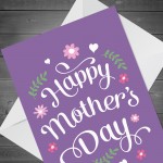 Mothers Day Card For Mum Nan Nanny Step Mum Mothers Day Card