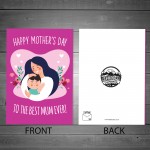 Mothers Day Card For BEST MUM Mothers Day Card With Envelope