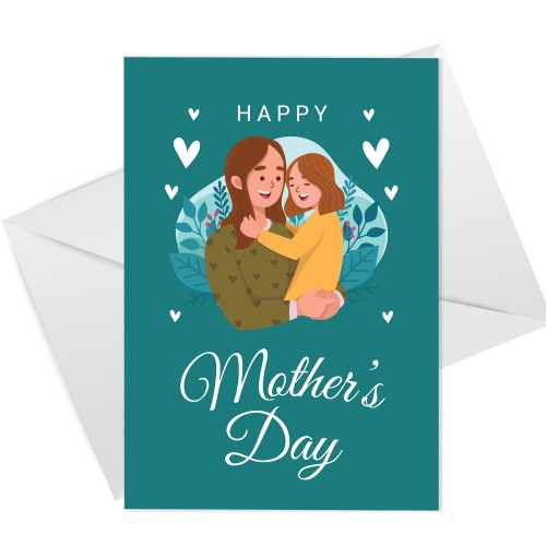 Happy Mothers Day Card For Mum From Daughter Cute Mothers Day 