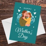 Happy Mothers Day Card For Mum From Daughter Cute Mothers Day 