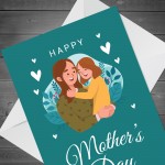 Happy Mothers Day Card For Mum From Daughter Cute Mothers Day 