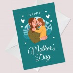 Happy Mothers Day Card For Mum From Daughter Cute Mothers Day 