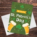 Happy St Patricks Day Greetings Card For Family Grandparents Mum