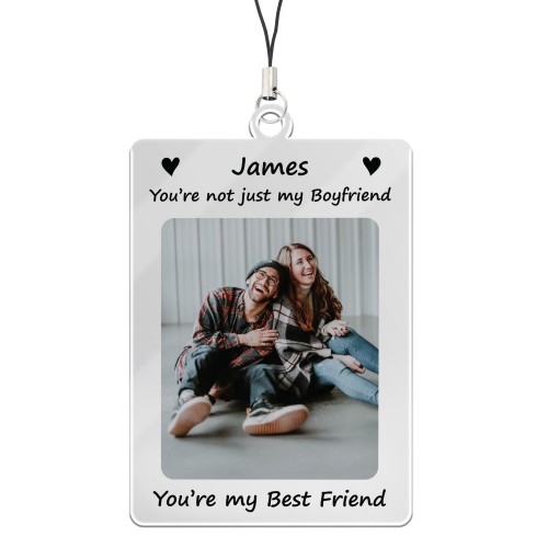 Personalised Photo Keyring For Boyfriend Romantic Gift For Him