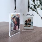 Personalised Photo Keyring For Boyfriend Romantic Gift For Him